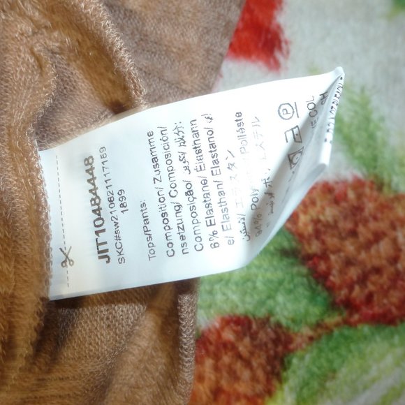 Relaxed Fit Set: Long Sleeve Crop Top Drop Shoulder & Wide pants NOWT Sz 6 M - Picture 10 of 12